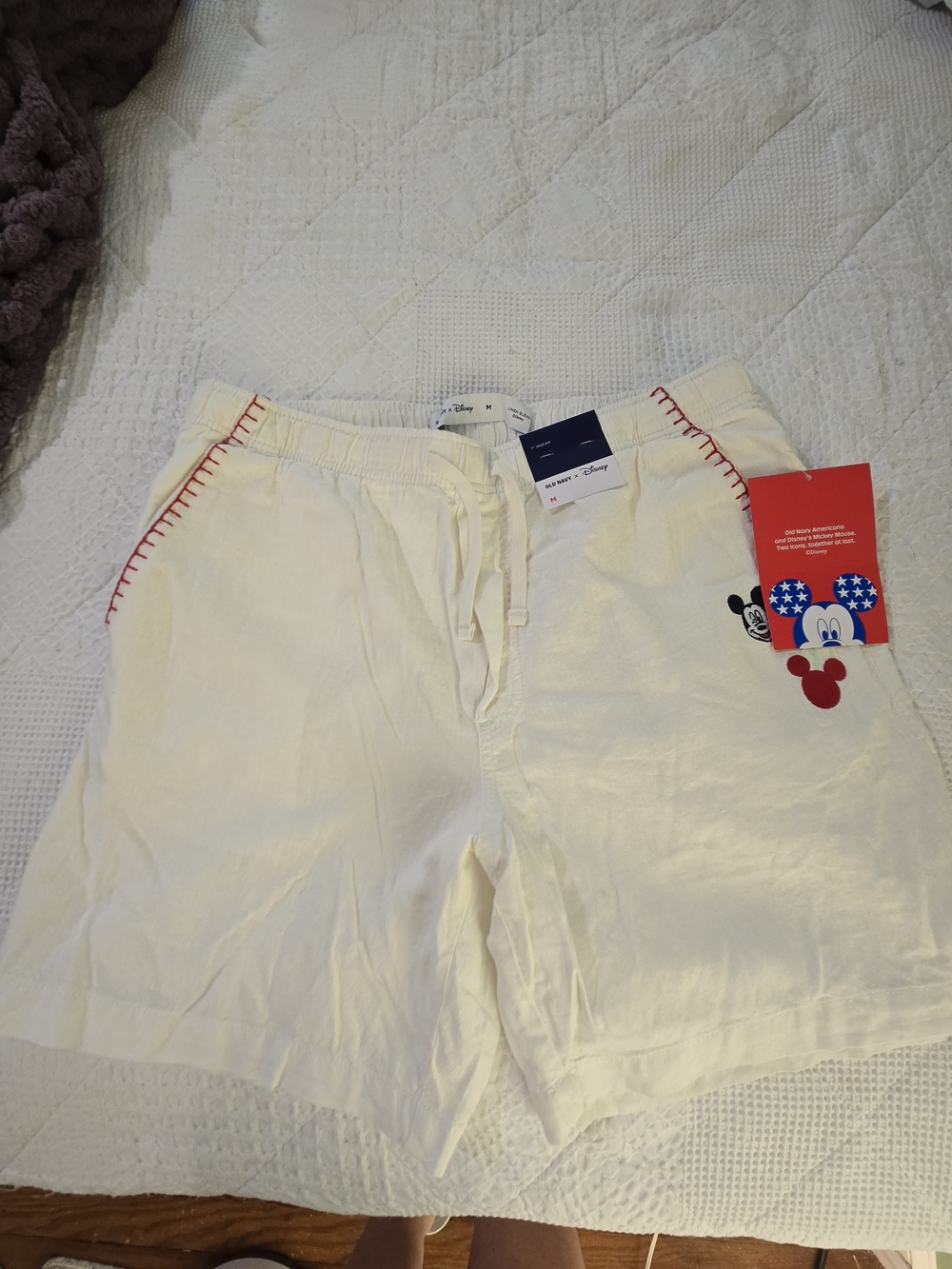 Disney Mickey Mouse Cream Men's Lounge Shorts